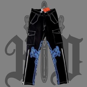 KWRL DESTINY MONO CARGO PANTS (Blue Logo)